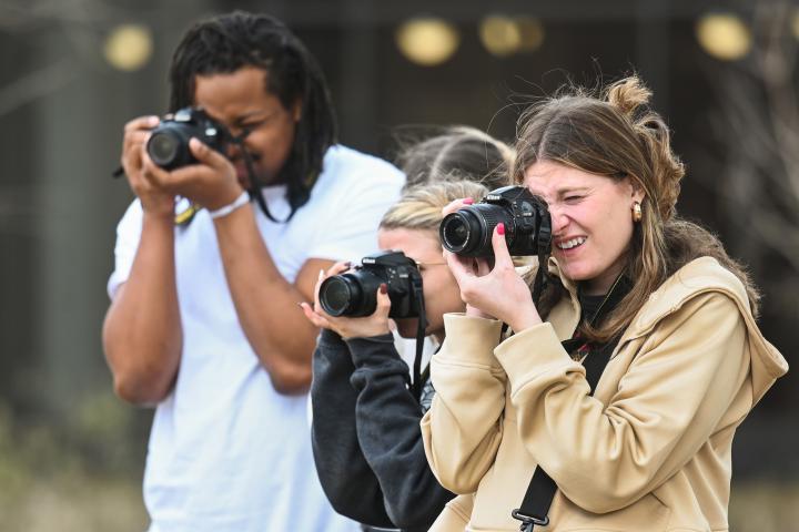 Photojournalism students